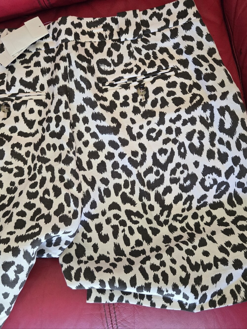 J. Crew Black and White Leopard Print Women's Shorts